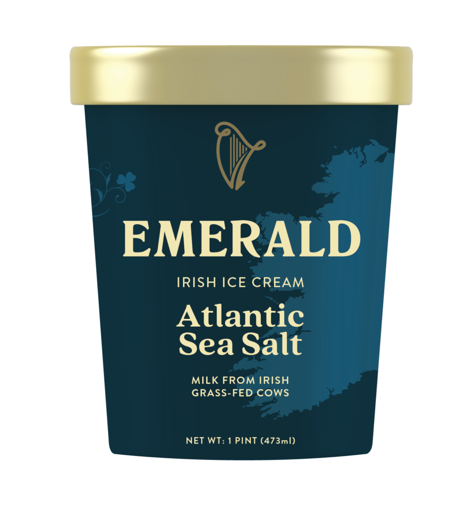 Emerald Irish Ice Cream - made with milk from Irish grass-fed cows - Atlantic Sea Salt