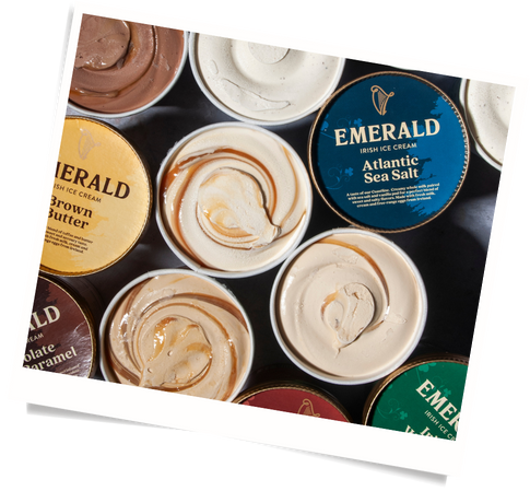 Emerald Irish Ice Cream - made with milk from Irish grass-fed cows