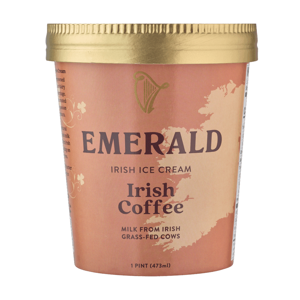 Emerald Irish Ice Cream - made with milk from Irish grass-fed cows - Irish Coffee