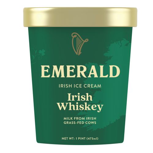 Emerald Irish Ice Cream - made with milk from Irish grass-fed cows - Irish Whiskey